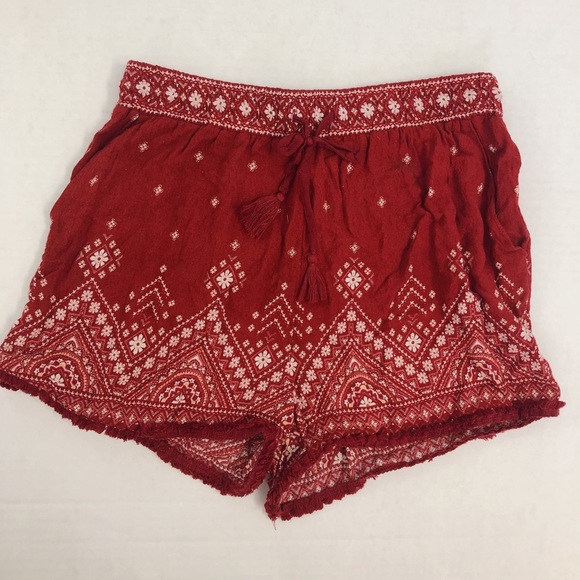 Drawstring printed shorts - Picture 1 of 2